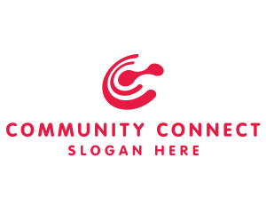 Red C Connect logo design