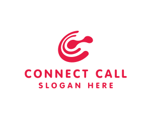 Red C Connect logo design