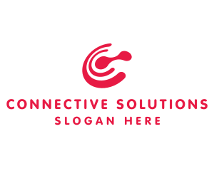 Red C Connect logo design