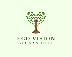 Natural Lady Tree logo design