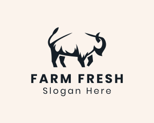 Livestock Bison Farm logo design