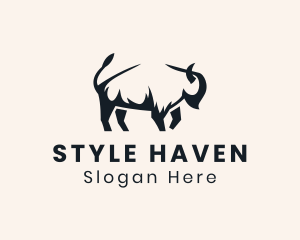 Farming - Livestock Bison Farm logo design