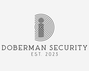 Security Company Letter D logo design