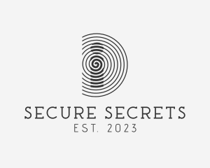 Confidential - Security Company Letter D logo design