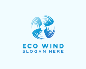 Wind Fan Ventilation logo design