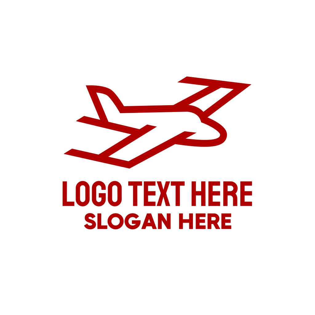 Red Plane Flight Logo | BrandCrowd Logo Maker