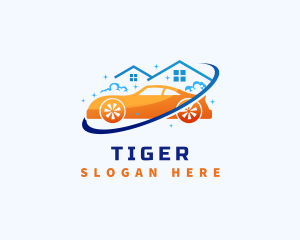 Chore - House Car Cleaning logo design
