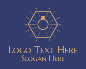 Hipster Ring Jewelry  logo design