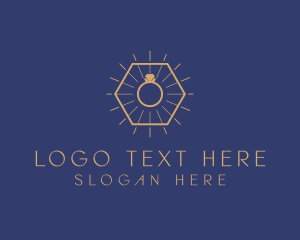 Ring - Hipster Ring Jewelry logo design