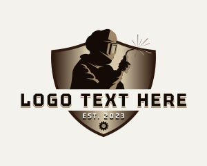 Worker - Welding Industrial Worker logo design