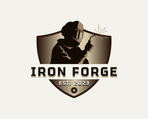 Welding Industrial Worker logo design