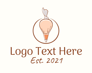 Homemade - Baking Pastry Piping Bag logo design