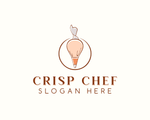 Pastry Piping Bag logo design