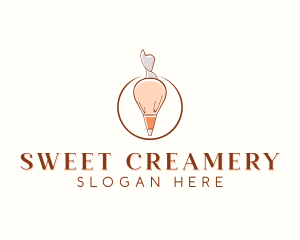 Pastry Piping Bag logo design