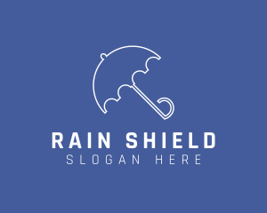 Umbrella - Simple Umbrella Outline logo design