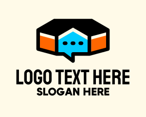 At - Email Chat App logo design