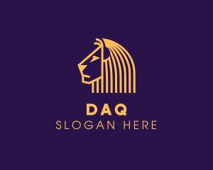 Golden African Lion Logo