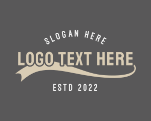 Vintage - Vintage Varsity Wordmark logo design