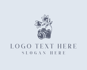 Floral Camera Videographer Logo