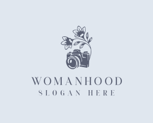 Photographer - Floral Camera Videographer logo design