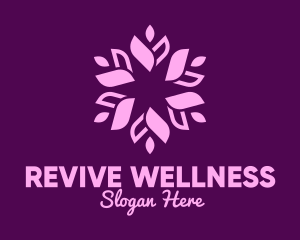 Rejuvenation - Purple Floral Wreath logo design