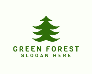 Forest Pine Tree logo design