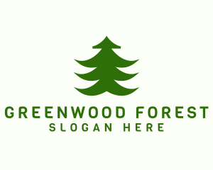 Forest Pine Tree logo design