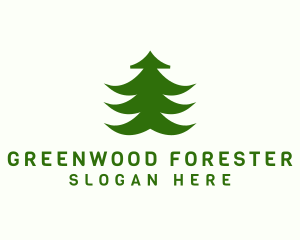 Forest Pine Tree logo design