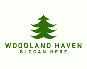 Forest Pine Tree logo design