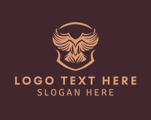 Lieutenant - Wings Security Shield logo design