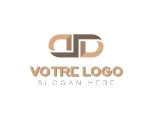 Generic Company Mirror Letter D Logo
