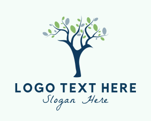 Organic Products - Nature Tree Park logo design