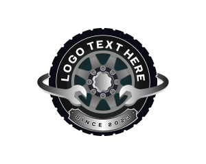 Tire - Tire Mechanic Wrench logo design