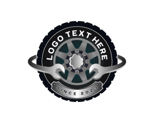 Tire Mechanic Wrench Logo
