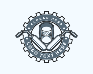 Helmet - Welding Cog Fabrication logo design