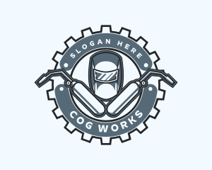 Welding Cog Fabrication logo design