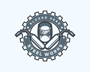 Welding Cog Fabrication logo design