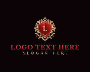 Fleur De Lis - Shield Flourish Royal logo design