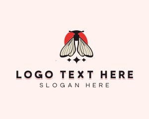 Wings - Sparkle Moth Bug logo design