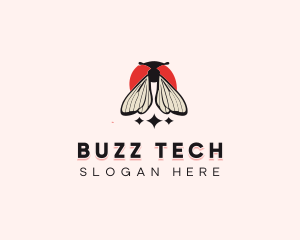 Sparkle Moth Bug logo design