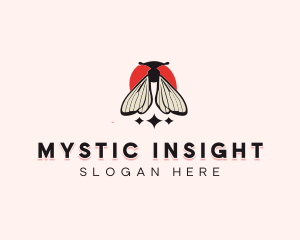 Sparkle Moth Bug logo design