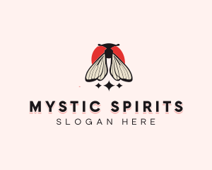 Sparkle Moth Bug logo design