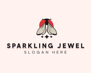 Sparkle Moth Bug logo design