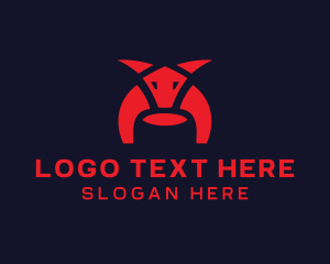 Horns - Evil Bull Gaming logo design