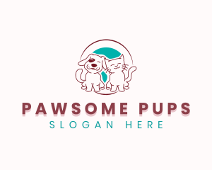 Dog Cat Pet logo design