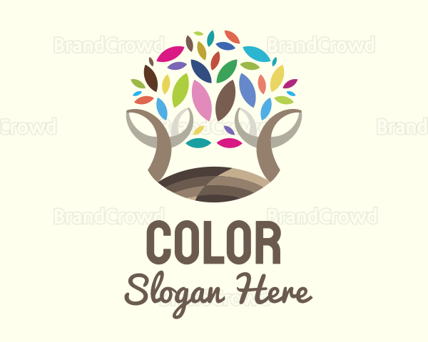 Multicolor Tree Nature Logo