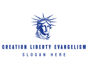 Lady Liberty Head logo design