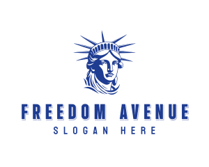 Liberty - Lady Liberty Head logo design