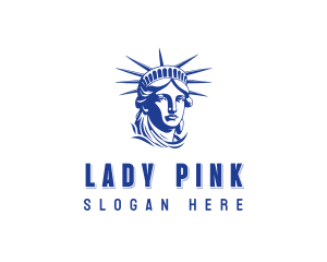 Lady Liberty Head logo design