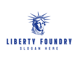 Lady Liberty Head logo design